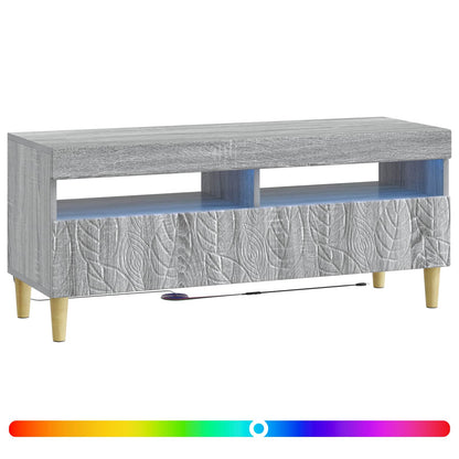 LED TV Cabinet Grey Sonoma Engineered Wood