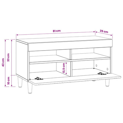 LED TV Cabinet White Engineered Wood