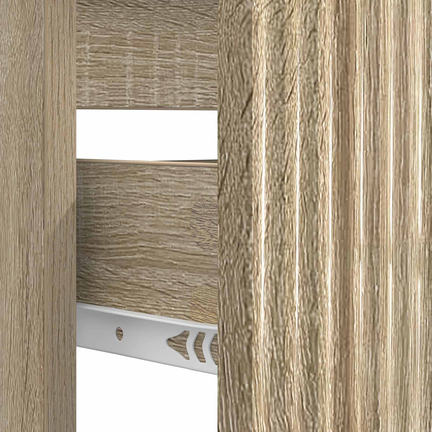 Bathroom Sink Cabinet HOORN Sonoma Oak 82 x 41x 56 cm