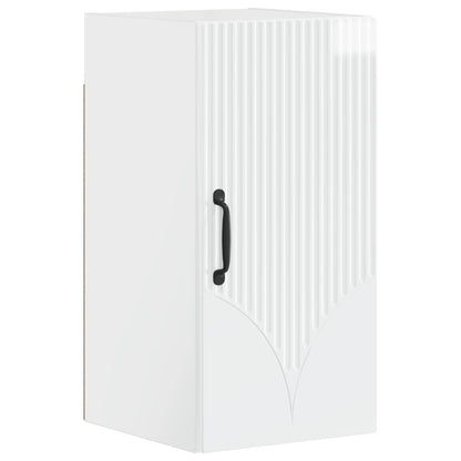 Bathroom Wall Cabinet HOORN High Gloss White 30 x 31 x 59 cm