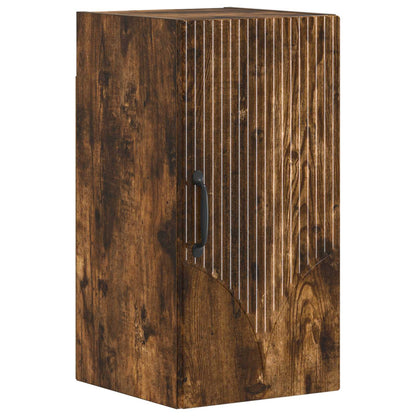 Bathroom Wall Cabinet HOORN Smoked Oak 30 x 31 x 59 cm