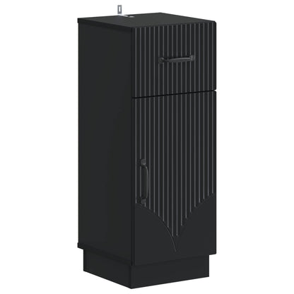 Bathroom Storage Cainet HOORN Black 30 x 31 x 77 cm