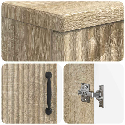 Bathroom Storage Cainet HOORN Sonoma Oak 30 x 31 x 77 cm