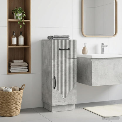 Bathroom Storage Cainet HOORN Concrete Grey 30 x 31 x 77 cm