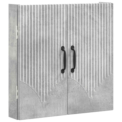 Dartboard Cabinet HOORN Concrete Grey 52.5 x 10.5 x 53.5 cm