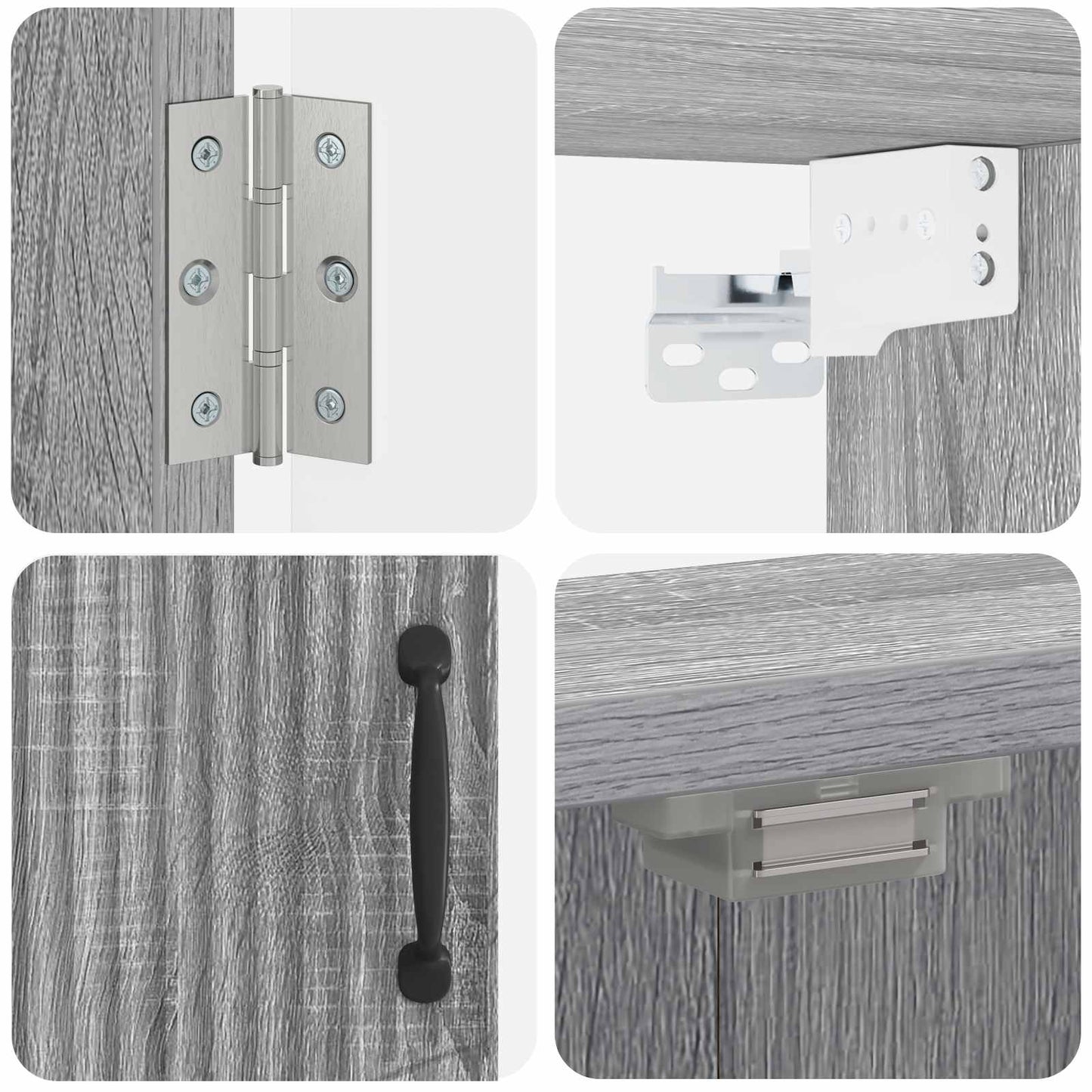Dartboard Cabinet HOORN Grey Sonoma 52.5 x 10.5 x 53.5 cm