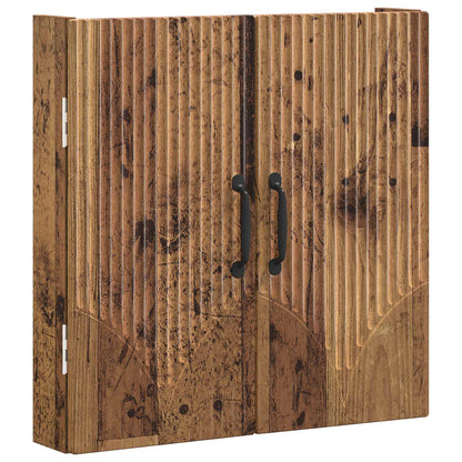 Dartboard Cabinet HOORN Old Wood 52.5 x 10.5 x 53.5 cm
