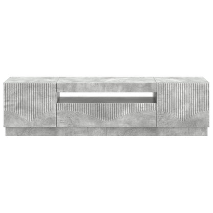 LED TV Cabinet Concrete Grey Engineered Wood