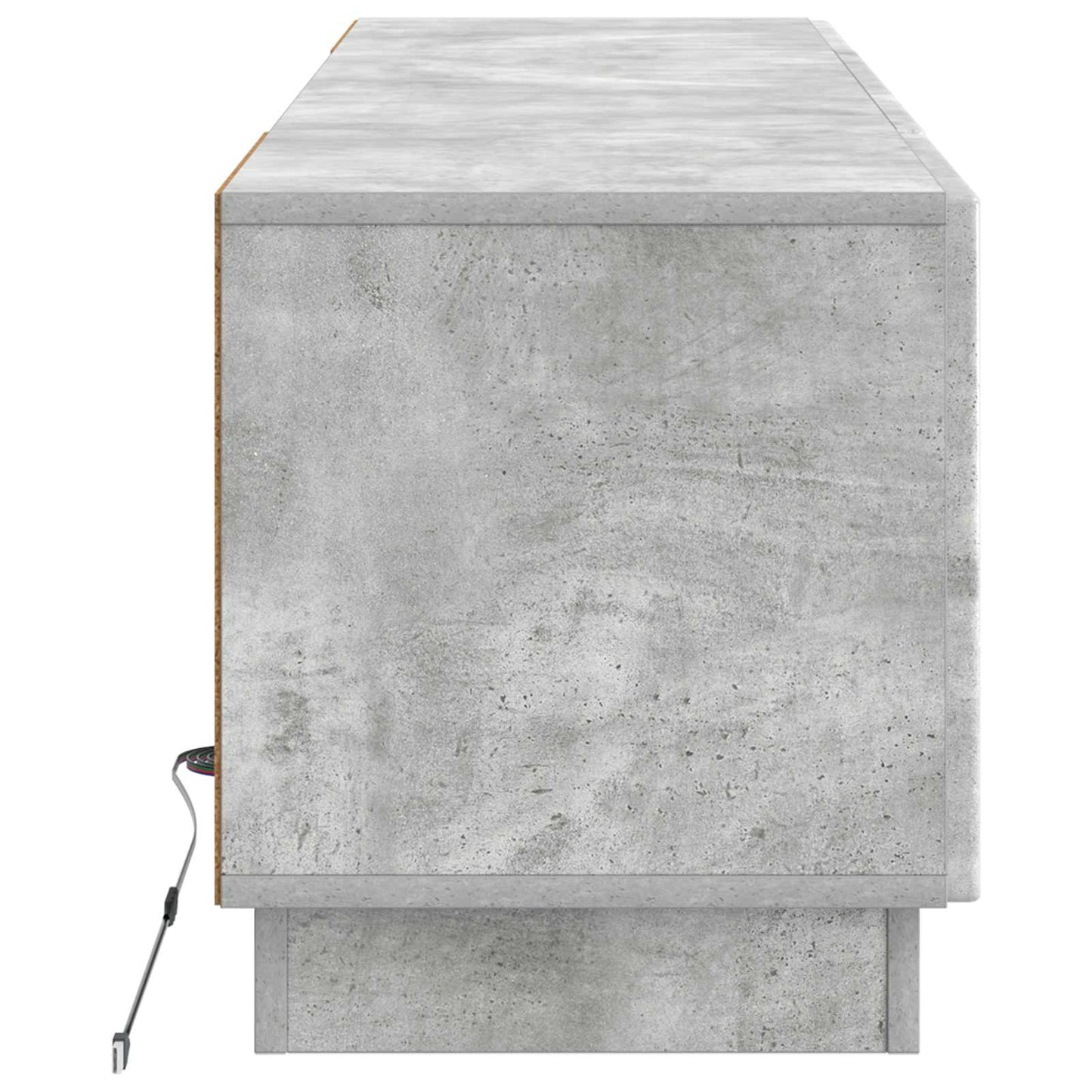 LED TV Cabinet Concrete Grey Engineered Wood