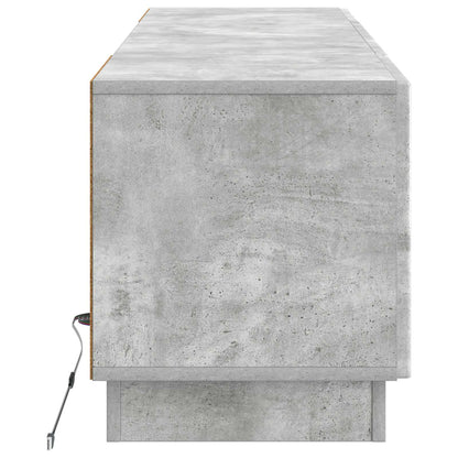 LED TV Cabinet Concrete Grey Engineered Wood