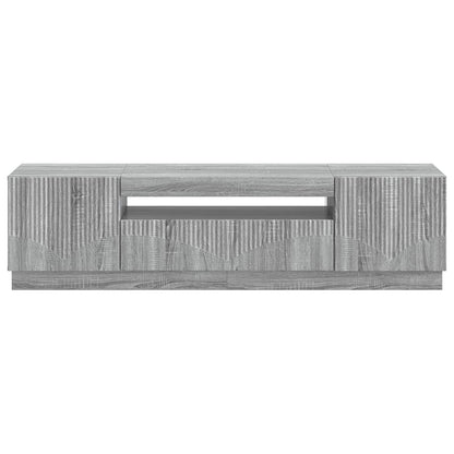 LED TV Cabinet Grey Sonoma Engineered Wood