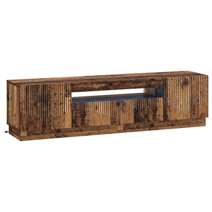 LED TV Cabinet Old Wood Engineered Wood
