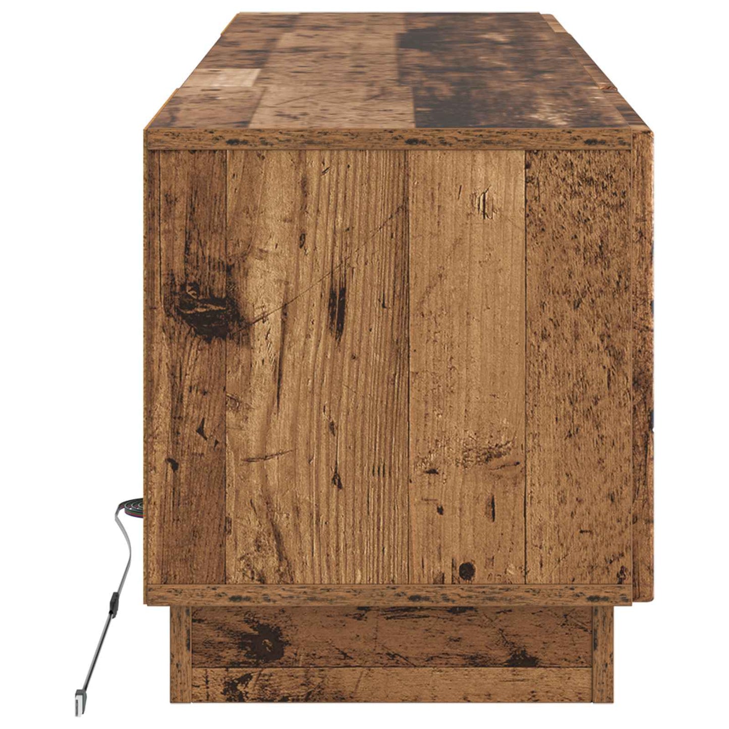 LED TV Cabinet Old Wood Engineered Wood