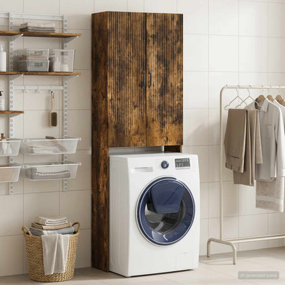 Toilet Cabinet HOORN Smoked Oak 66 x 25.5 x 190 cm