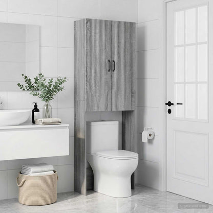 Toilet Cabinet HOORN Grey Sonoma 66 x 25.5 x 190 cm
