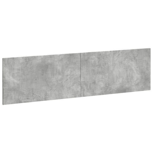Wall-Mounted Headboard HOORN Concrete Grey Engineered Wood