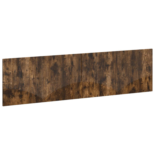 Wall-Mounted Headboard HOORN Smoked Oak Engineered Wood
