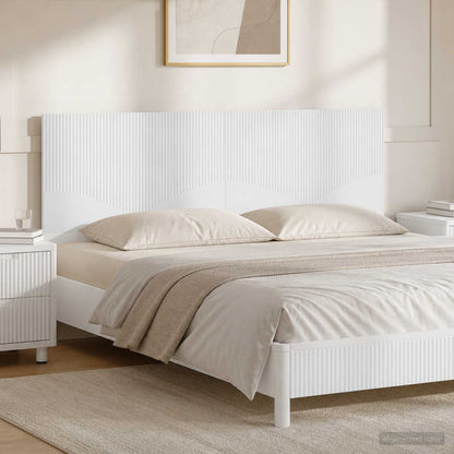 Wall-Mounted Headboard HOORN White Engineered Wood