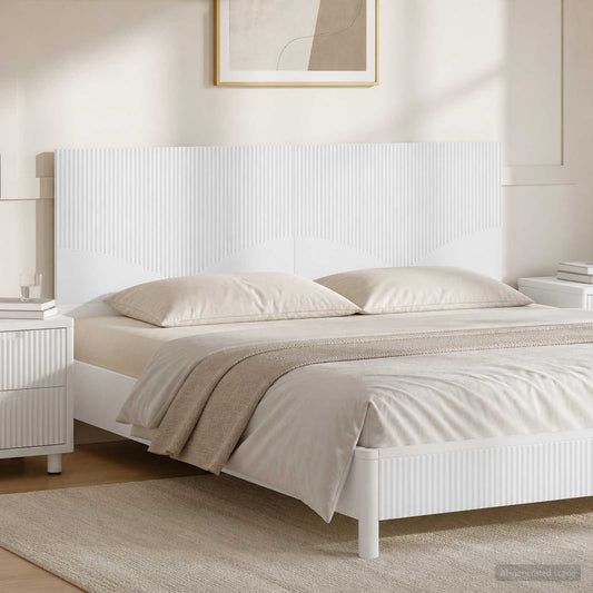 Wall-Mounted Headboard HOORN White Engineered Wood