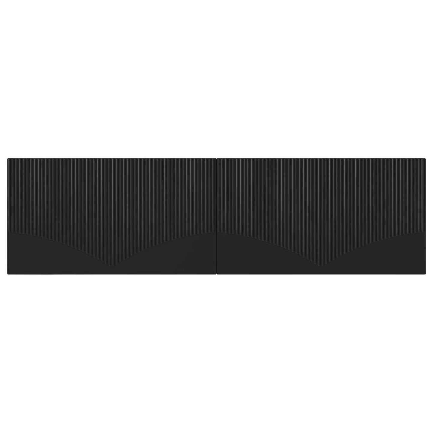 Wall-Mounted Headboard HOORN Black Engineered Wood