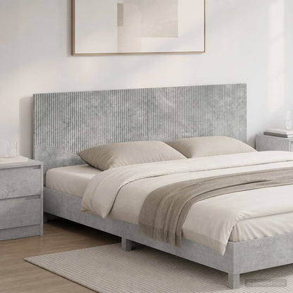 Wall-Mounted Headboard HOORN Concrete Grey Engineered Wood
