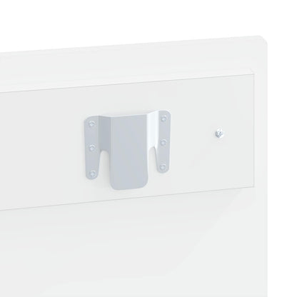 Wall-Mounted Headboard HOORN High Gloss White Engineered Wood