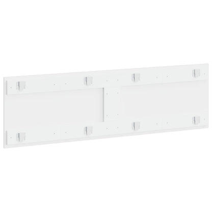 Wall-Mounted Headboard HOORN High Gloss White Engineered Wood