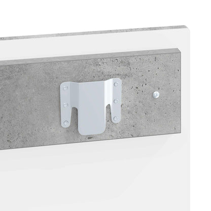Wall-Mounted Headboard HOORN Concrete Grey Engineered Wood