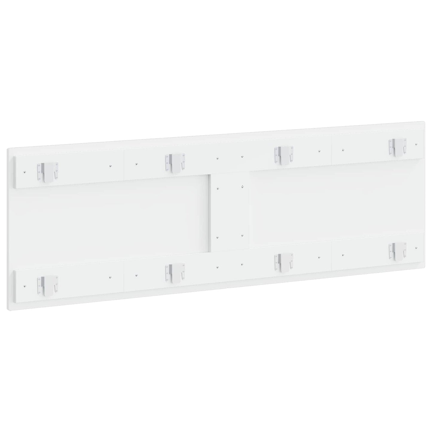 Wall-Mounted Headboard HOORN High Gloss White Engineered Wood