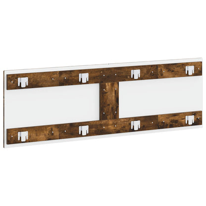 Wall-Mounted Headboard HOORN Smoked Oak Engineered Wood