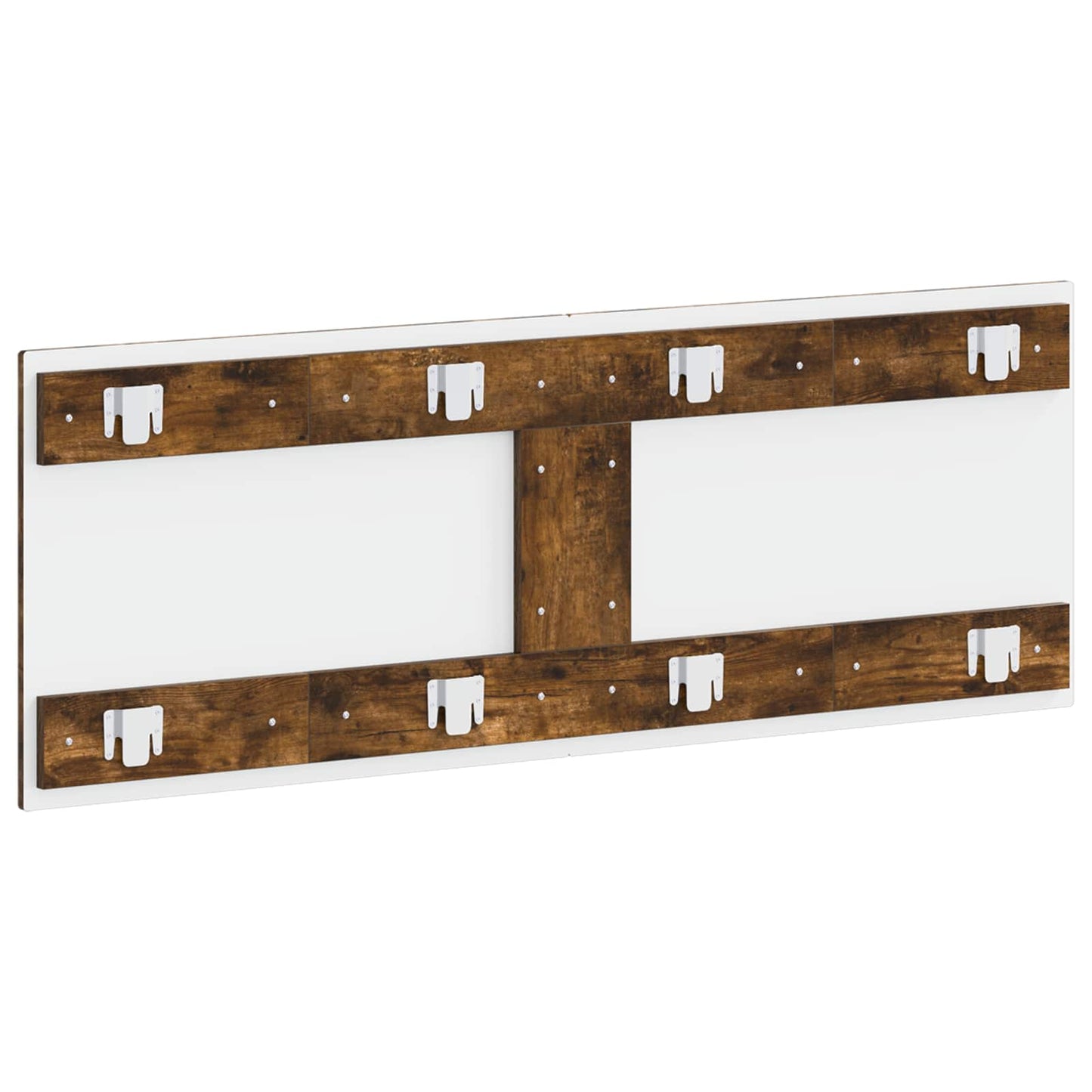 Wall-Mounted Headboard HOORN Smoked Oak Engineered Wood