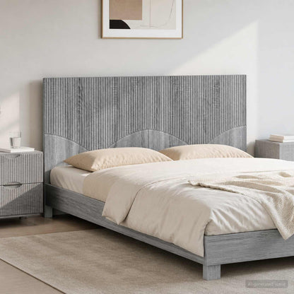 Wall-Mounted Headboard HOORN Grey Sonoma Engineered Wood