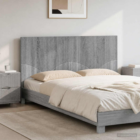 Wall-Mounted Headboard HOORN Grey Sonoma Engineered Wood