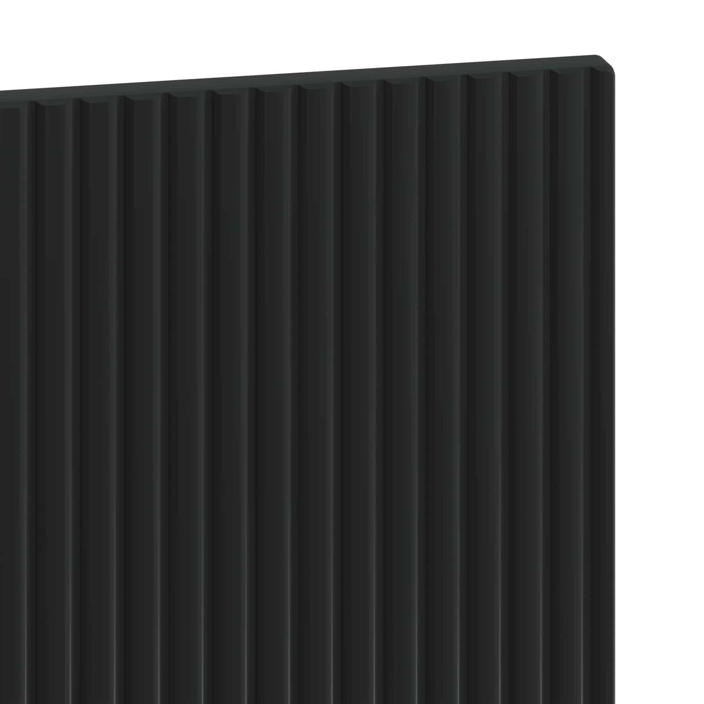 Wall-Mounted Headboard HOORN Black Engineered Wood
