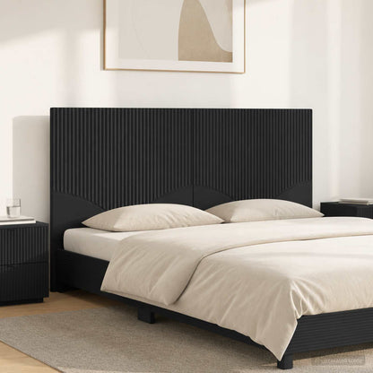 Wall-Mounted Headboard HOORN Black Engineered Wood