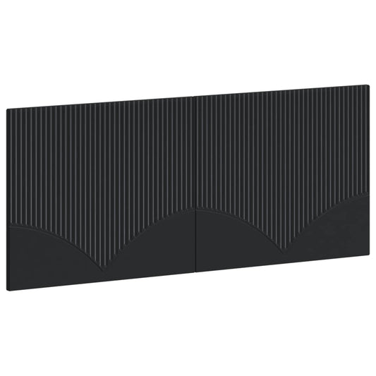Wall-Mounted Headboard HOORN Black Engineered Wood