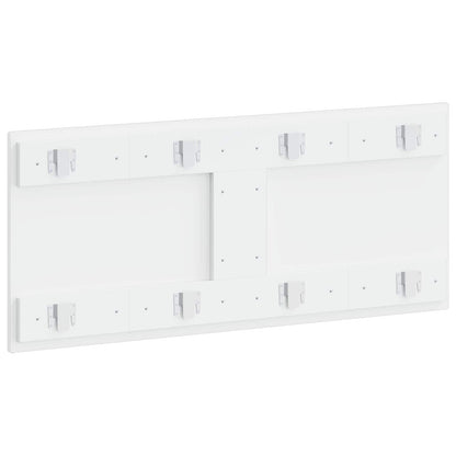 Wall-Mounted Headboard HOORN High Gloss White Engineered Wood