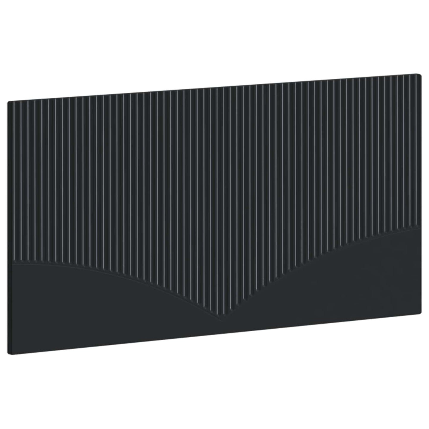 Wall-Mounted Headboard HOORN Black Engineered Wood