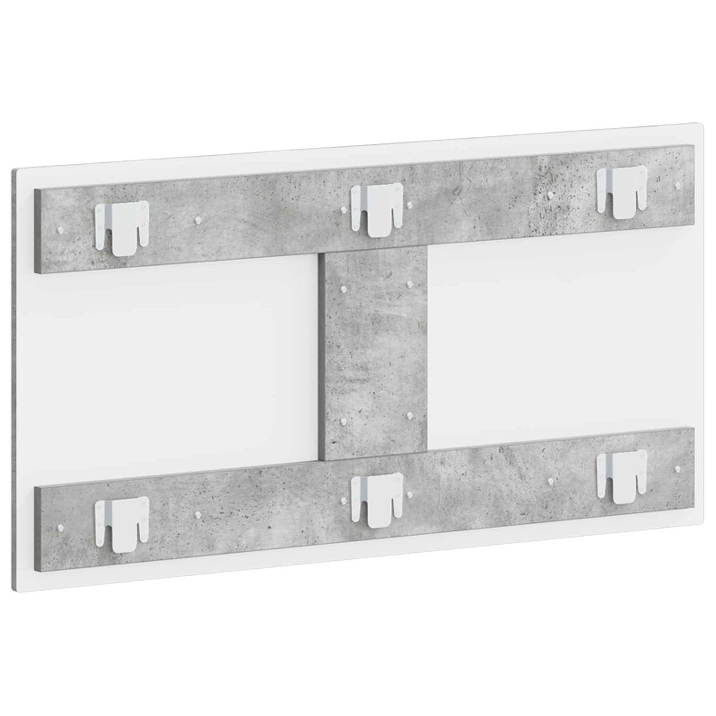 Wall-Mounted Headboard HOORN Concrete Grey Engineered Wood
