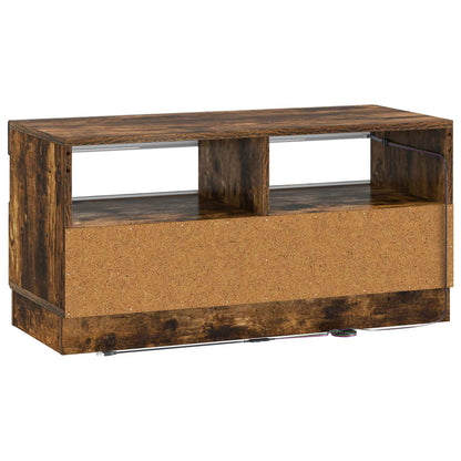 LED TV Cabinet Smoked Oak Engineered Wood