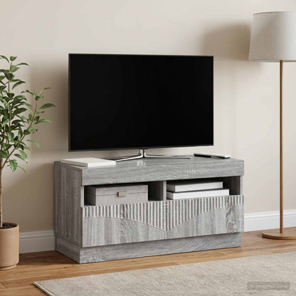 LED TV Cabinet Grey Sonoma Engineered Wood