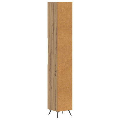 Bathroom Cabinet with Open Shelf BREDA Artisan Oak