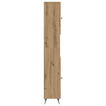 Bathroom Cabinet with Open Shelf BREDA Artisan Oak
