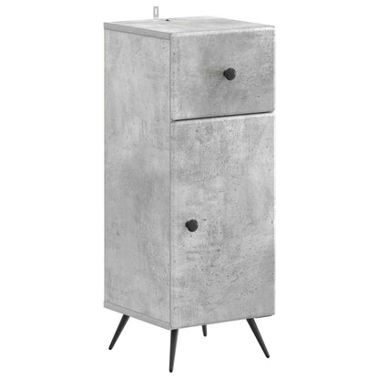 Bathroom Storage Cainet BREDA Concrete Grey 30 x 31 x 80 cm