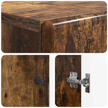 Bathroom Storage Cainet BREDA Smoked Oak 30 x 31 x 80 cm