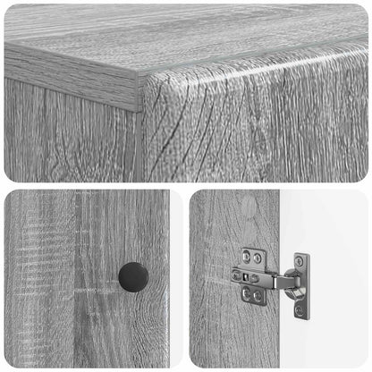 Bathroom Storage Cainet BREDA Grey Sonoma 30 x 31 x 80 cm