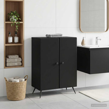 Bathroom Storage Cainet BREDA Black 59.5 x 31 x 80 cm