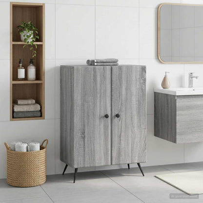 Bathroom Storage Cainet BREDA Grey Sonoma 59.5 x 31 x 80 cm