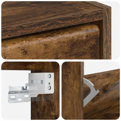 Wall-Mounted Shoe Cabinet BREDA 71 x 17 x 43 cm Engineered Wood