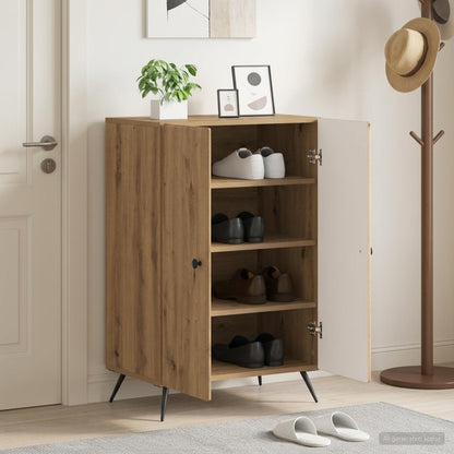 Shoe Cabinet BREDA 59.5 x 39.5 x 90 cm Engineered Wood